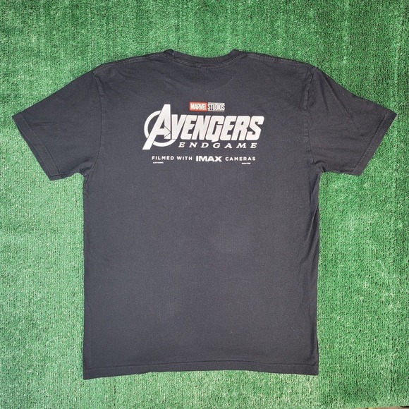 Marvel Avengers Endgame IMAX Movie Promo Iron Man Spiderman Hulk T-Shirt Size L - Picture 5 of 8